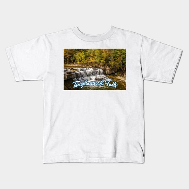 Taughannock Falls Tompkins County New York Kids T-Shirt by Gestalt Imagery